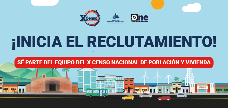 ONE lanza plataforma digital para reclutamiento de personal operativo para el X Censo Nacional de Población y Vivienda