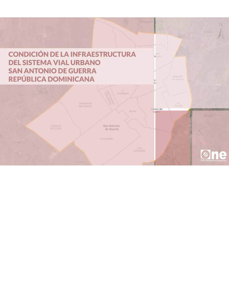 Atlas Condición de la Infraestructura del Sistema Vial Urbano San Antonio de Guerra República Dominicana 2015