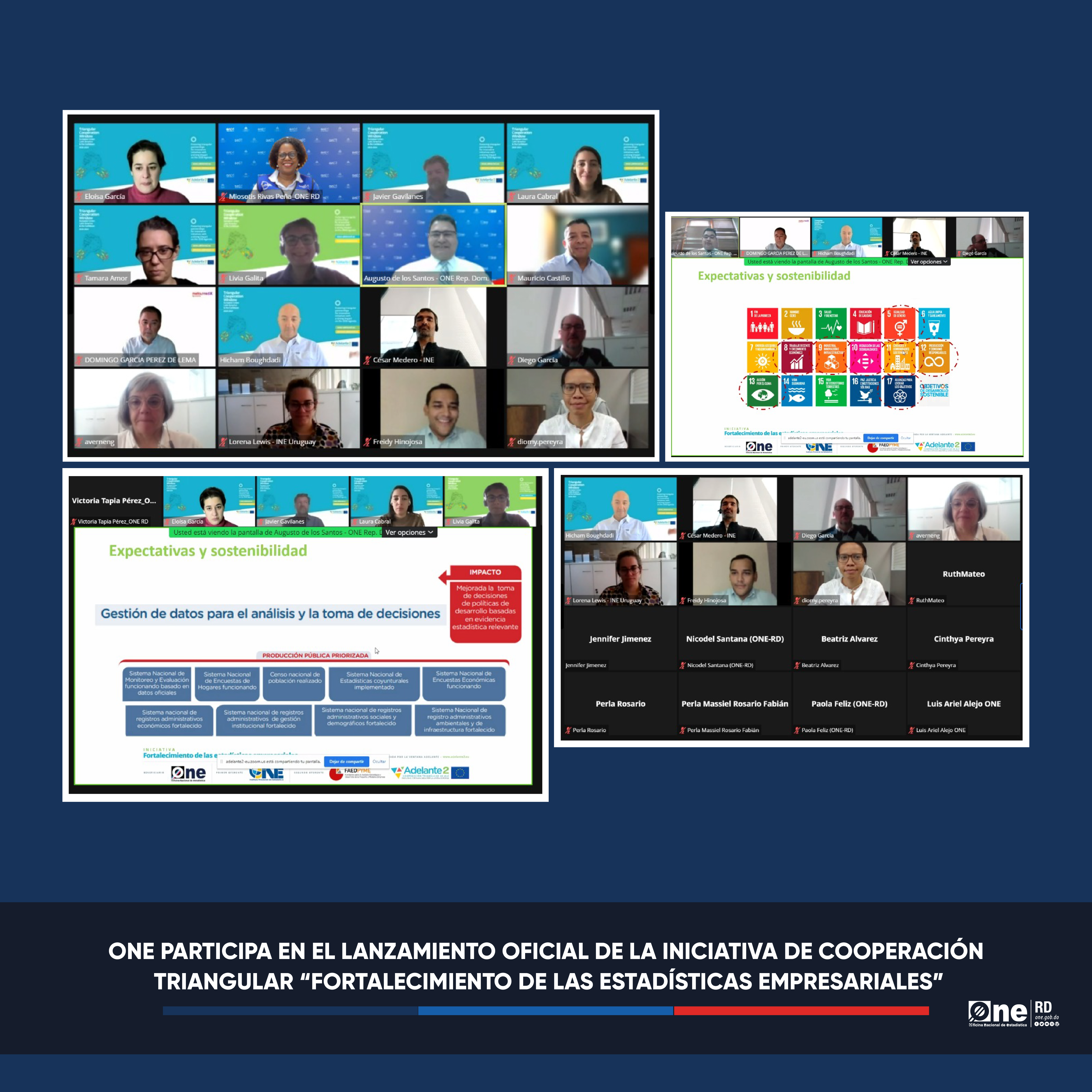 ONE participa en el lanzamiento oficial de la Iniciativa de Cooperación Triangular 'Fortalecimiento de las estadísticas empresariales'