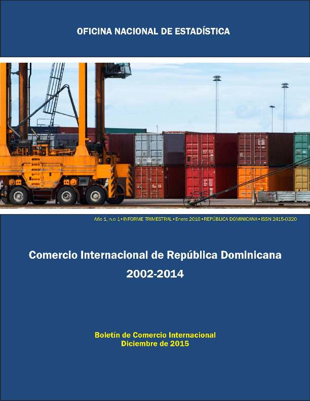 Comercio Internacional en República Dominicana 2002-2014