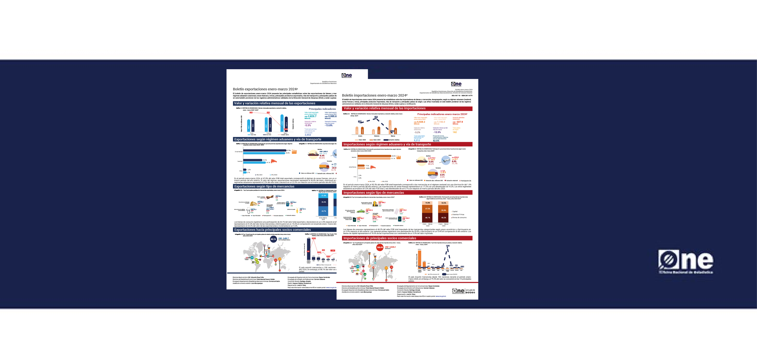 FE DE ERRATA: Boletín exportaciones e importaciones enero-marzo 2024