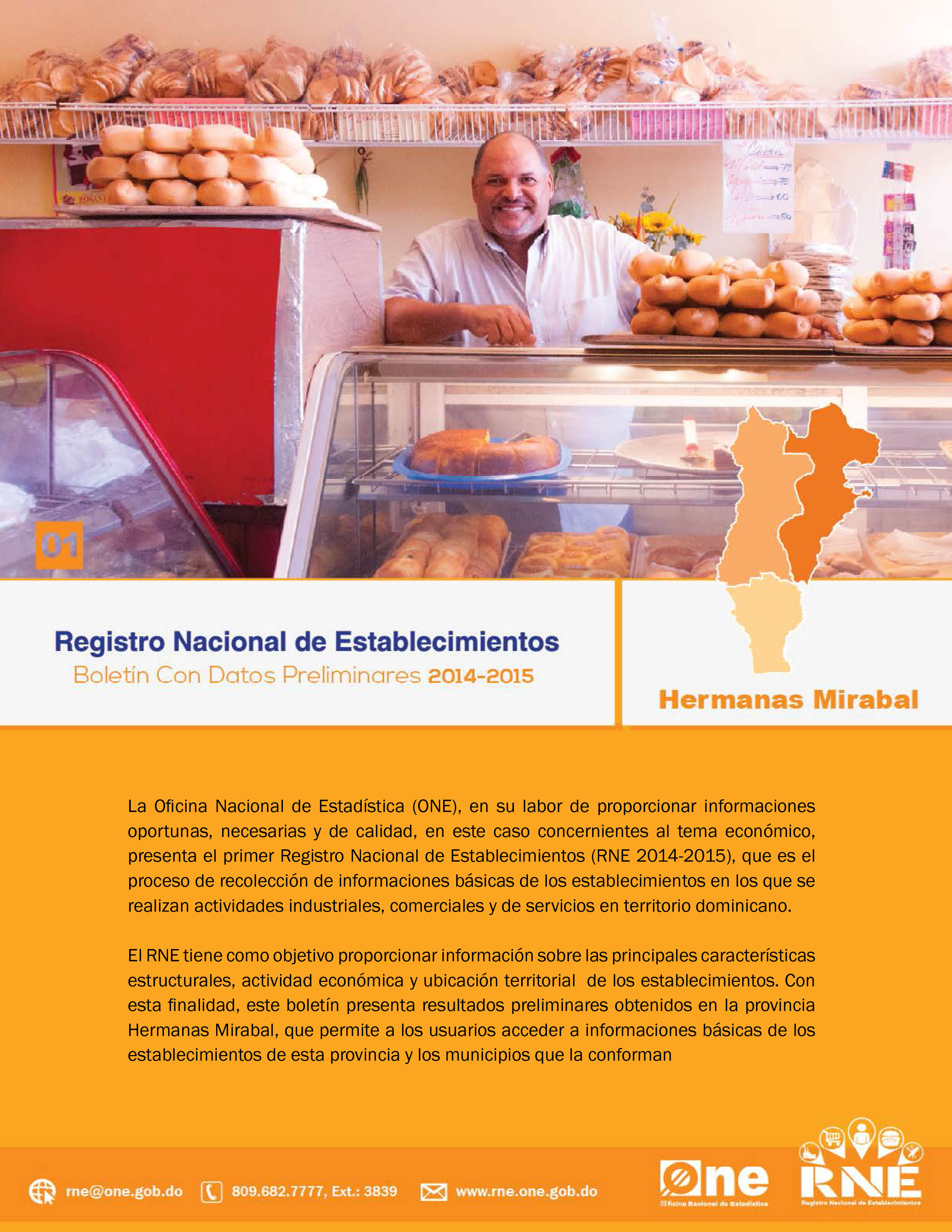 Boletín Preliminar Registro Nacional de Establecimientos Hermanas Mirabal 2014-2015