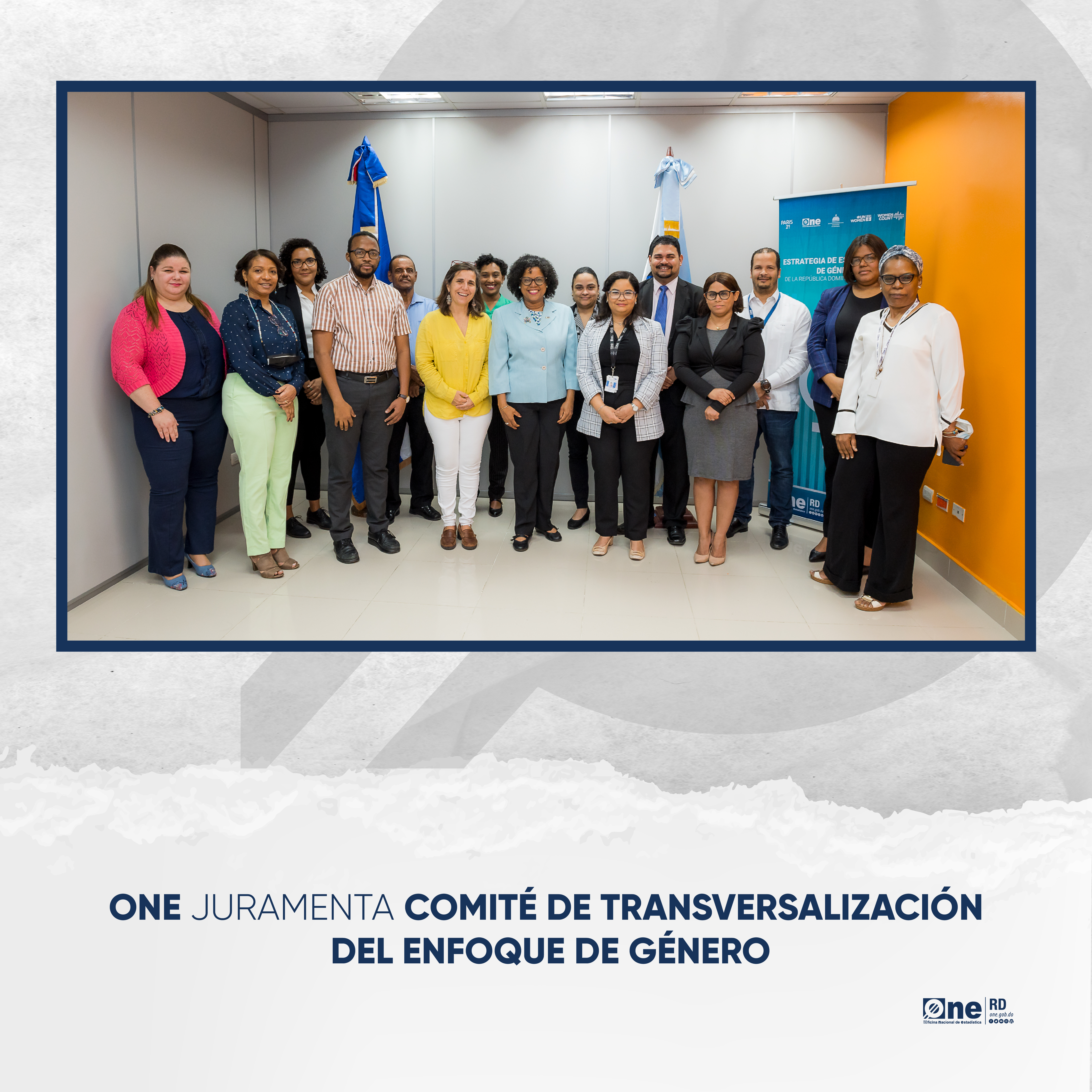 Oficina Nacional de Estadística juramenta Comité de Transversalización del Enfoque de Género