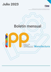 Índice de Precios del Productor, de la sección de Industrias Manufactureras (IPP Manufactura) - Julio 2023