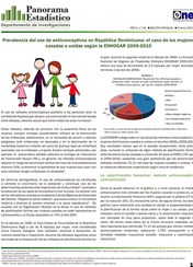 Boletín Panorama Estadístico 53 Prevalencia del Uso de Anticonceptivos en República Dominicana el Caso de las Mujeres Casadas o Unidas ENHOGAR 2009-2010 Febrero 2013