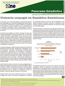 Boletín Panorama Estadístico 12 Violencia Conyugal en República Dominicana Febrero 2009