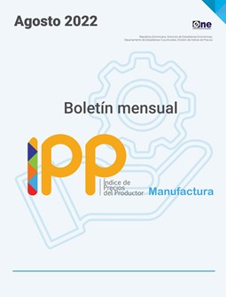 Índice de Precios del Productor de la sección de Industrias Manufactureras (IPP Manufactura Agosto 2022)