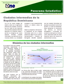 Boletín Panorama Estadístico 08 Ciudades Intermedias de la República Dominicana Enero 2008