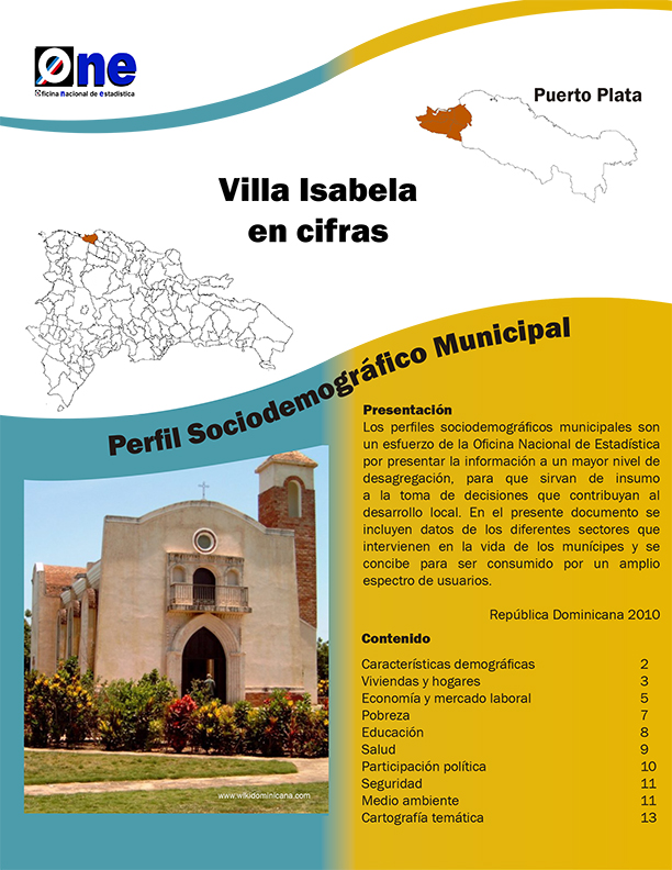 Perfil Sociodemográfico Municipal Villa Isabela 2011
