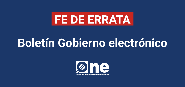 FE DE ERRATA: Boletín Gobierno electrónico