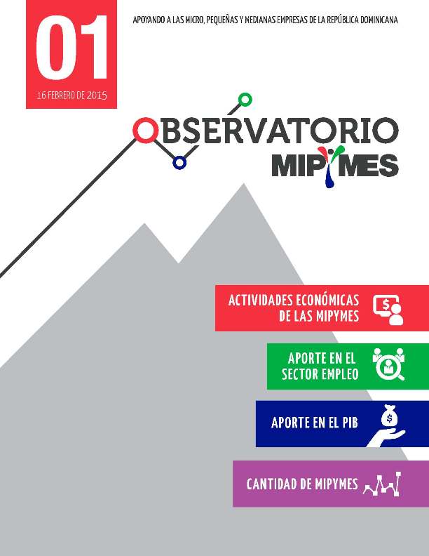 Boletín Observatorio Micro Pequeñas y Medianas Empresas 1 Actividad Aportes y Cantidad Febrero 2015