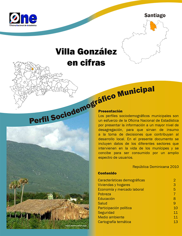 Perfil Sociodemográfico Municipal Villa González 2011
