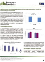 Boletín Panorama Estadístico 62 Hacinamiento en República Dominicana a partir de Datos del IX Censo 2010 Noviembre 2013
