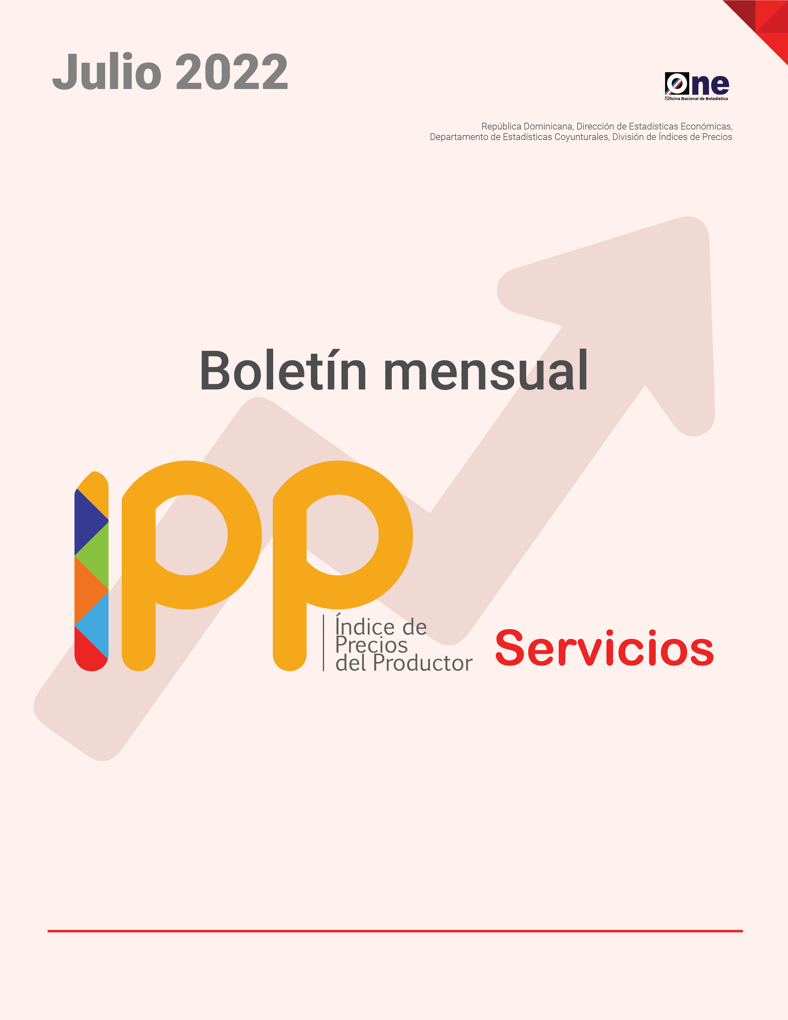 El Índice de Precios del Productor del sector Servicios (IPP Servicios Julio 2022)