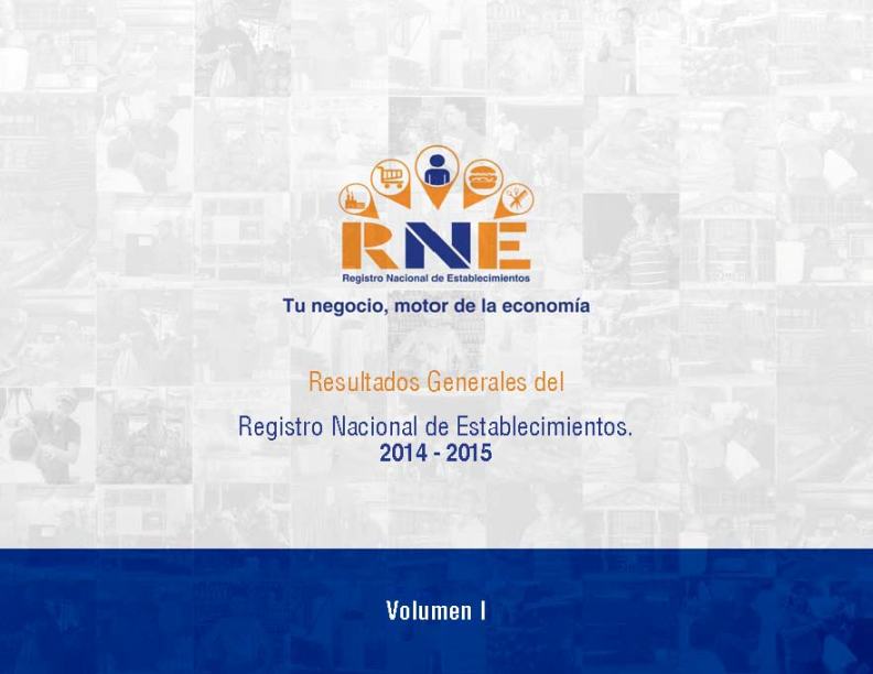 Informe General Registro Nacional de Establecimientos Volumen I 2014-2015