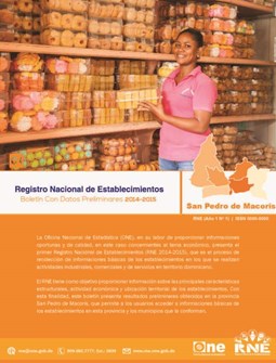 Boletín Preliminar Registro Nacional de Establecimientos San Pedro de Macorís 2014-2015