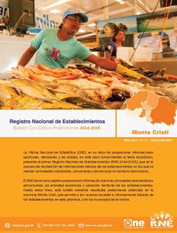Boletín Preliminar Registro Nacional de Establecimientos Monte Cristi 2014-2015