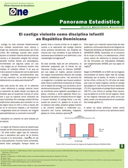Boletín Panorama Estadistico 33 El Castigo Violento como Disciplina Infantil en República Dominicana